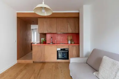 Cuisine ou kitchenette dans l'établissement Magnificent flat - near Bourse and Palais Royal