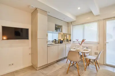 Cuisine ou kitchenette dans l'établissement Apartment Le Marais Place des Vosges by Studio prestige