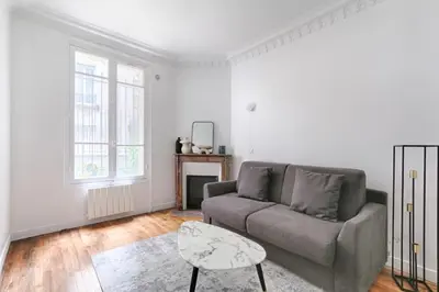 Coin salon dans l'établissement Montmartre/Natier : Cosy Studio 2P