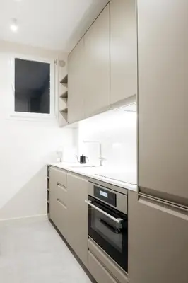 Cuisine ou kitchenette dans l'établissement Bel appartement au centre de Paris