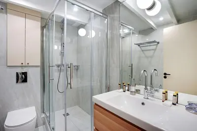 Salle de bains dans l'établissement Apartment with terrace - Parc monceau