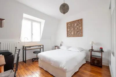 Un ou plusieurs lits dans un hébergement de l'établissement Veeve - Beaugrenelle Skies