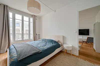 Un ou plusieurs lits dans un hébergement de l'établissement CityStay-Confort- 5 min Metro -