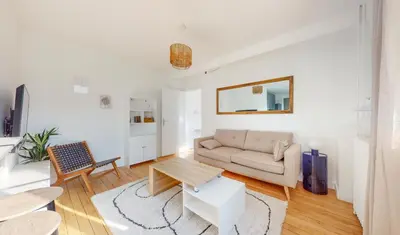 Coin salon dans l'établissement CityStay-Confort- 5 min Metro -