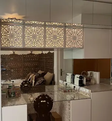 Cuisine ou kitchenette dans l'établissement Splendidis by Carole