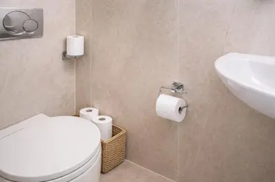 Salle de bains dans l'établissement N Sublime appartement avec Sauna dans le 17e