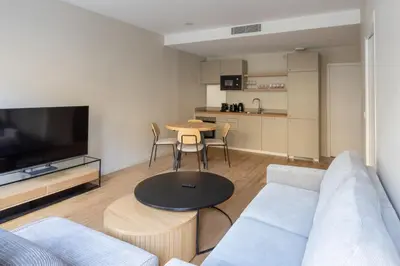 Télévision ou salle de divertissement dans l'établissement Beautiful Minimalist 1BD Apartment near Montmartre