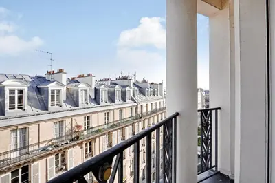 Balcon ou terrasse dans l'établissement Pick A Flat's Apartment in Saint Michel - Rue Du Sommerard