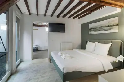Un ou plusieurs lits dans un hébergement de l'établissement Duplex avec terrasse #8 pers #Panthéon#La Sorbonne