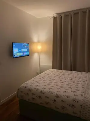 Un ou plusieurs lits dans un hébergement de l'établissement Paris : Charming 40m² apartment in Nation