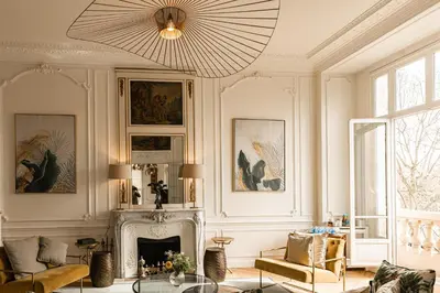 Coin salon dans l'établissement Appartement sur les quais