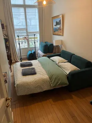 Un ou plusieurs lits dans un hébergement de l'établissement Appartement sur les quais