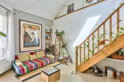 Coin salon dans l'établissement calme et verdure à Paris