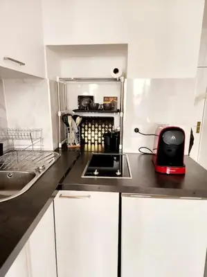 Cuisine ou kitchenette dans l'établissement Bonito y Ambientado 10 AA1