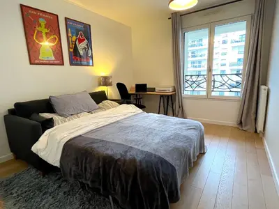 Un ou plusieurs lits dans un hébergement de l'établissement Le Penthouse de Levallois