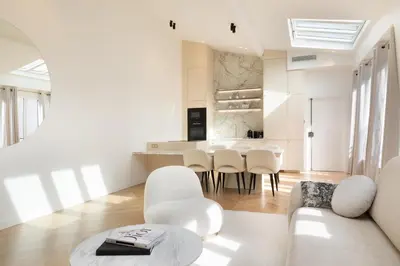 Coin salon dans l'établissement Pick A Flat's Apartment in Montorgueil - Rue Bachaumont
