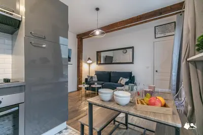 Cuisine ou kitchenette dans l'établissement MBA - Splendide Appart - Patay 2 - Proche Bercy
