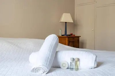 Un ou plusieurs lits dans un hébergement de l'établissement Appartement Apalta - Welkeys