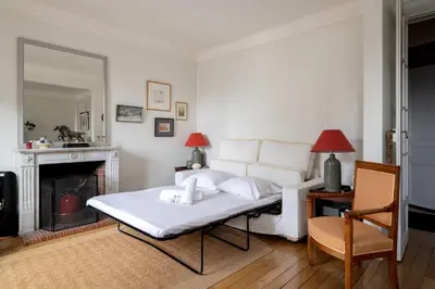 Un ou plusieurs lits dans un hébergement de l'établissement Appartement Apalta - Welkeys