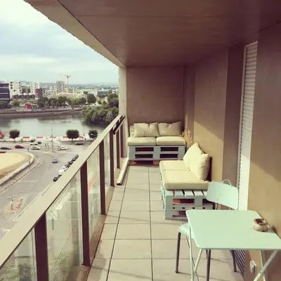 Balcon ou terrasse dans l'établissement Appartement idéal JO à 10 min de Paris (metro 14)