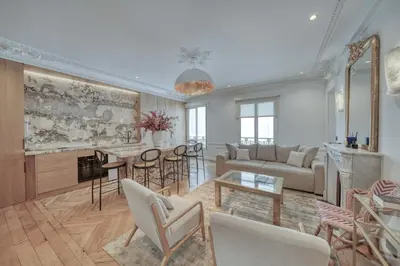 Coin salon dans l'établissement AV Experiences - Appartement Montaigne Luxury