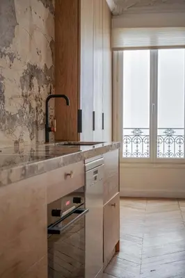 Cuisine ou kitchenette dans l'établissement AV Experiences - Appartement Montaigne Luxury