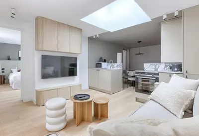 Cuisine ou kitchenette dans l'établissement MyKeypers - Luxury Design Flat 2BR/6P - Rue de Charonne !