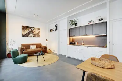 Coin salon dans l'établissement Pick A Flat's Apartment in Saint-Michel - Rue Pestalozzi