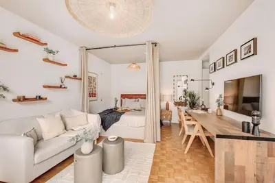 Coin salon dans l'établissement Marini - Studio à Auteuil
