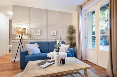 Coin salon dans l'établissement Mulini - 1 chambre à Saint-Germain-Des-Prés