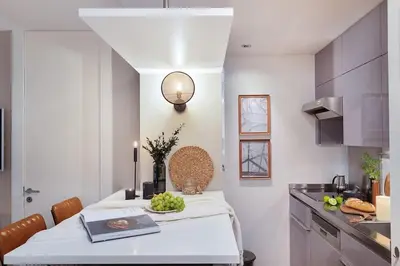 Cuisine ou kitchenette dans l'établissement Mulini - 1 chambre à Saint-Germain-Des-Prés