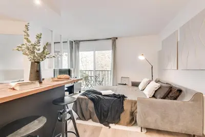 Coin salon dans l'établissement Monceau - 1 chambres à Batignolles