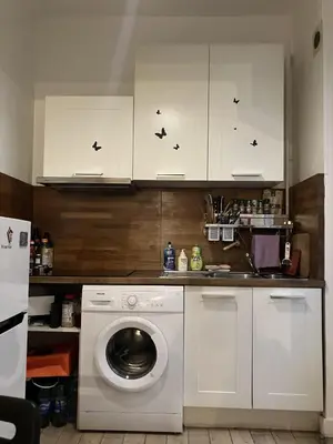 Cuisine ou kitchenette dans l'établissement Appartement Cosy Paris 16 Saint Cloud
