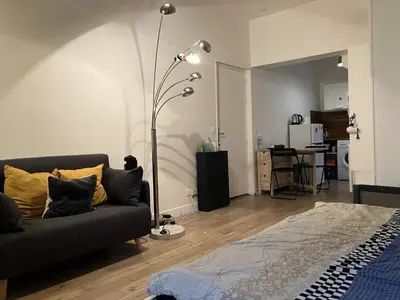 Coin salon dans l'établissement Appartement Cosy Paris 16 Saint Cloud