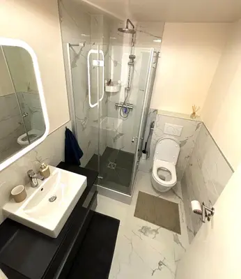 Salle de bains dans l'établissement Marais Modern & Spacious Studio