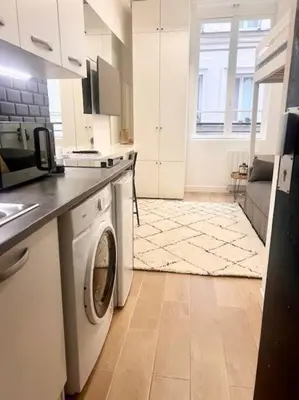 Cuisine ou kitchenette dans l'établissement Studio Annah
