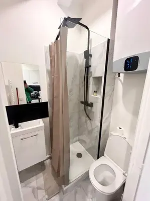 Salle de bains dans l'établissement Studio Annah