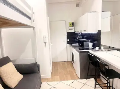Cuisine ou kitchenette dans l'établissement Studio Annah