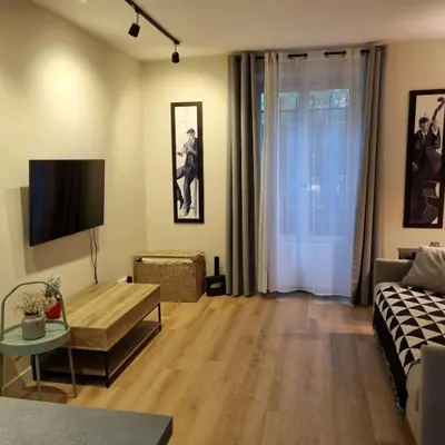 Télévision ou salle de divertissement dans l'établissement Studio Paris 15