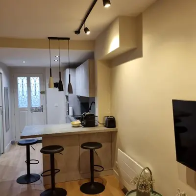 Cuisine ou kitchenette dans l'établissement Studio Paris 15