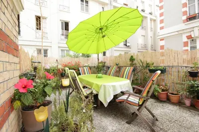 Jardin de l'établissement Exotic Loft in Montmartre + terrace !