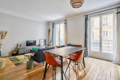 Coin salon dans l'établissement GuestReady - Gateway to Parisian Delight