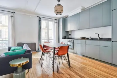 Cuisine ou kitchenette dans l'établissement GuestReady - Gateway to Parisian Delight