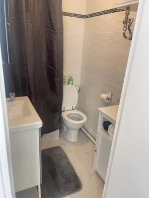 Salle de bains dans l'établissement Montmartre Sacré Cœur Appartement Refait à Neuf Paris 18ème - 4 P