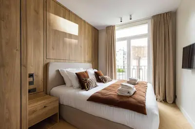Un ou plusieurs lits dans un hébergement de l'établissement Elegant apartment - 3B 6P - Eiffel Tower