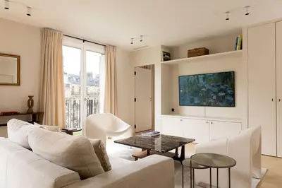Coin salon dans l'établissement Spacious & Modern Property - Eiffel Tower