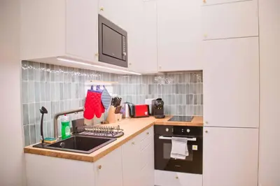 Cuisine ou kitchenette dans l'établissement Luxury Apt Raspail Denfert