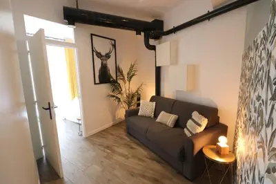 Coin salon dans l'établissement Cocon moderne - A deux pas de Bercy