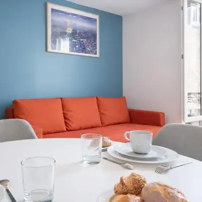 Parisian Charm Studio - Ideal Stay for 3 Guests