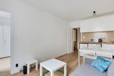 Cuisine ou kitchenette dans l'établissement Appartement Suite aux Portes de Paris
